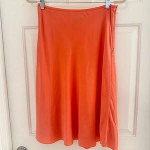 Lauren by Ralph Lauren 100%silk skirt orange  Sz 8